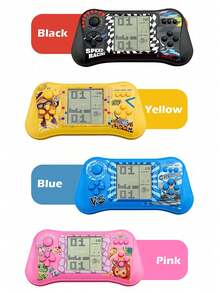 1pc Kids Electronic Building Block Elimination Game Console, Educational Early Learning Thinking Puzzle Toy, Portable Push-And-Play Toy Gift For Boys, Girls And Students - 彩色 - 查看 7