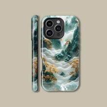 Elegant Ink Landscape Painting Floral Design Cover For IPhone 17 16 15 14 13 12 11 Pro Max, Floral Cover For Samsung S21 S22 S23 S24 S25 Ultra Case - Tough Matte Case - View 1