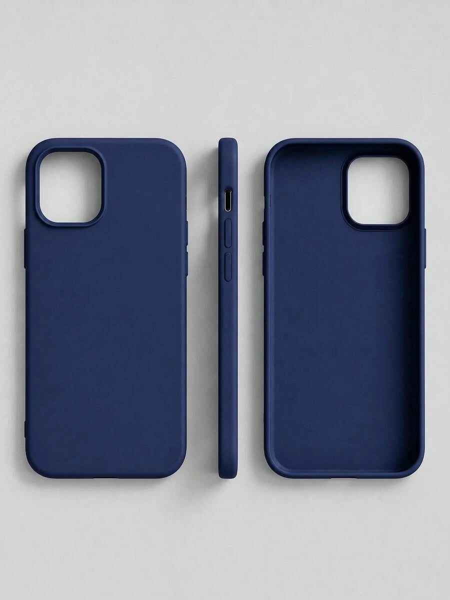 VRNOEI Pure Royal Blue Case Compatible With IPhone 17 Air 16 15 14 13 12 11 Pro Max Plus Phone Cases Anti-Yellowing & Soft-Touch Protection High-Quality Shockproof Cover - Royal Blue - View 1