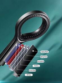 1pc Heart-Shaped Ring Shower Head, High Pressure Oval Design With Ergonomic Handle, No Hose Connection Required, Durable Black/Silver/Grey Plastic Modern Bathroom Upgrade, Adjustable Water Flow, Enhanced Water Pressure, Bathroom Accessory - Multicolor - View 12