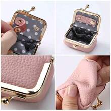 Personalized Name Birth Flower Travel Jewelry Storage Box, Mini Kiss Lock Jewelry Storage Bag, Customized Name Storage Bag, Birthday Mother's Day Bridesmaid Gift - Multi-color Genuine Leather Ring Bag - View 4