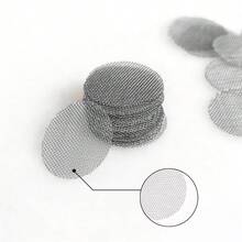 200入/包，新款金屬過濾網，煙管配件灰燼過濾網，金屬過濾圓盤，煙管專用擋灰配件，袋裝過濾網，抽煙配件工具！ - 200片/包 - 查看 9