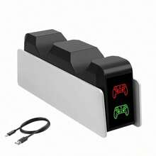 P5 5-Pair Fast Charging Controller Charging Station LED Indicator PS-5 Game Controller Charging Dock - 白色 - 查看 8