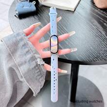 Exquisite And Gorgeous Strap Design, Multifunctional Daily Strap, Featuring Durable And Breathable Hollow Out Star Language Silicone Buckle Design, Suitable For Xiaomi Band 10/9/8 Models. Quick Release Buckle Design, Supports NFC Version Sharing, Beautiful And Elegant Strap, Smart Sports Strap Accessory For Couples - Multicolor - View 10