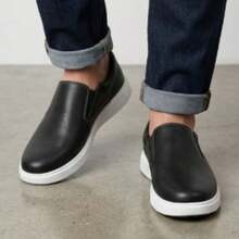 BR Sports Men's Slip-On Sneakers, Casual And Comfortable, 2270.118 - Black - View 3