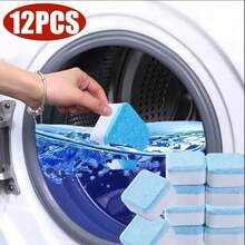 Washing Machine Cleaning Tablets, Deep Cleaning Formula, Deep Descaling And Odor Removal Cleaner, Suitable For Top-Loading And Front-Loading Washing Machines, Removes Odors, Hard Water Stains, Limescale, Soap Scum And Lint, Lemon Fresh Scent, Monthly Maintenance, Home Essential - Shape - View 6