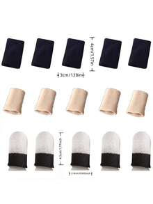 1/3/5pcs Handmade Crochet Wear-Resistant Touchscreen Finger Sleeves, Anti-Slip Breathable Finger Protection Covers, Suitable For Work, Sports And Injury Protection, Comfortable Fit, Effectively Protect Fingers - Multicolor - View 10