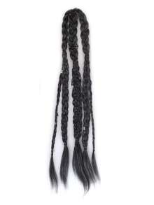 Braided Wig, Hand-Woven, 24-Inch Clip-On Ponytail Extension, Suitable For Men To Wear Daily And For Parties. - Multicolor - View 14