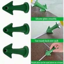 6pcs Sealant Nozzle Set, Sealant Application Tool, Sealant Scraper, And 3 Different Sizes Of Epoxy Resin Piston Additives, Suitable For Cleaning Floors And Removing Dirt From Tile Joints - A - View 4