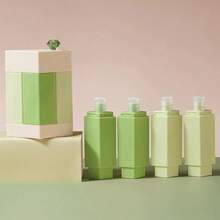 1 Set (4 Buah) Set Botol Perjalanan Portabel dengan Kotak Penyimpanan, Dapat Diisi Ulang, Anti Bocor, Cocok untuk Sabun Mandi Cair, Sampo, Perawatan Kulit, Kemasan Kosmetik, Set Perawatan Perjalanan, Perlengkapan Perjalanan - MultiWarna - View 12
