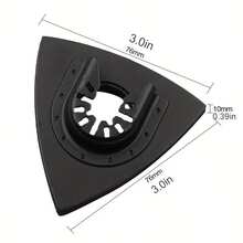 2pcs 80*80*80mm Triangle Sandpaper Pads, Designed For Quick Installation On Vibrating Tools, Suitable For Refurbishment Tasks Of Electric Machinery - Black - View 3