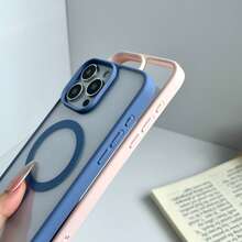 透明雪山藍邊框軟膠磁吸充電保護殼 | MagSafe 相容、防震且輕薄，適用於 iPhone - 遠鋒藍 - 查看 5