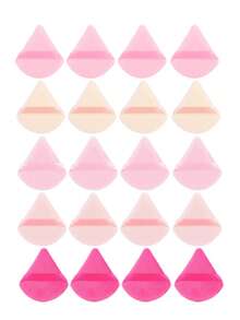Triangular Suede Powder Puff 5/10/20/30/50/100 Pcs, Made Of Ultra-Soft Suede Material, Suitable For Contouring, Eyes, And Corners, Suitable For All Skin Types. - Multicolor - View 12