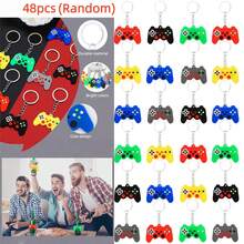 6/1224/30/48pcs Game Controller Keychain Game Theme Party Favors Birthday Gift Bag Fillers Random Colors - 48pcs - Multicolor - View 7
