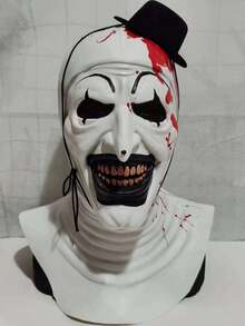 Terrifying Clown Costume From A Horror Movie In Stock For Cosplay And Stage Performances - Clothes + Scarf - View 7