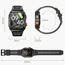 La nouvelle montre connectée LIGE dispose d'une batterie haute capacité de 880 mAh, d'une résistance à l'eau, de prévisions météorologiques, de notifications d'appels, d'un suivi d'activité et est une montre de sport polyvalente et élégante. - Voir 10