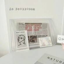 1個透明收納袋 PVC防水 A4與B5文件袋 大容量學生考卷文件夾 返校用品 開學季 - 多色 - 查看 10