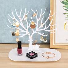 Creative Deer-Shaped Desktop Jewelry Organizer Stand, Earring, Necklace Hanging Rack, Jewelry Storage Display & Organizer Rack - Multicolor - View 6