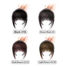 Bando Kepang dengan Lingkaran Rambut, Aksesori Rambut Gaya Baru dengan Poni Depan Berhiaskan Rhinestone, Lingkaran Rambut Kepang dengan Poni Udara, Potongan Ekstensi Rambut Serat Tahan Panas, Menutupi Uban di Dahi & Pelipis Secara Instan, Untuk Pemakaian Sehari-hari & Pesta - MultiWarna - View 4