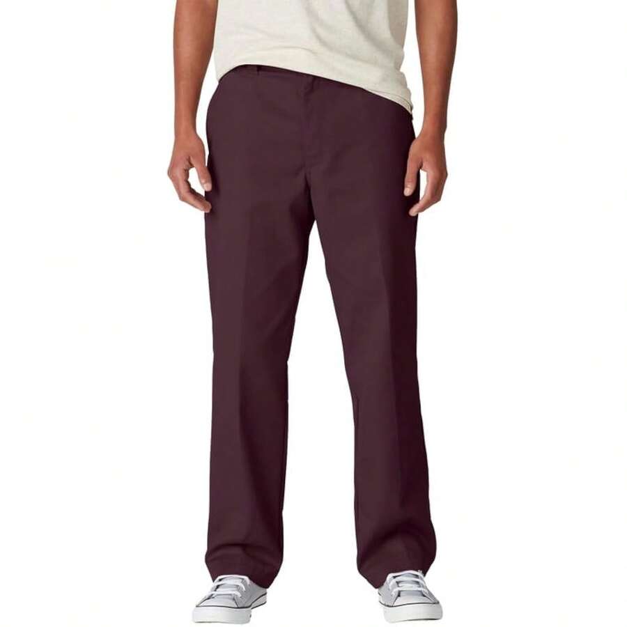 Dickies Men's Skateboarding Regular Fit Twill Pants Variant 6 - 紫紅色 - 查看 1