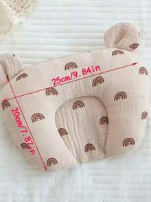 1pc Baby Head Shaping Anti-Flat Head Breathable Sweat-Absorbing All-Season U-Shaped Pillow 20*25cm - Multicolor - View 10