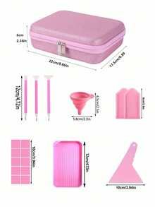 Glitter 60/30 Bottles DIY Diamond Painting Tool Storage Bag, Multi-Functional Packaging Diamond Pen Accessories Storage Tote Bag, Pill/Bead Packaging Multi-Functional Storage Bag - A - View 6