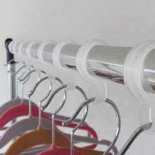 24/12 piezas Ganchos de plástico para colgar ropa, Ganchos de plástico resistentes al viento, Ganchos de plástico prácticos resistentes al viento para uso doméstico, Adecuados para colgar ropa, barras de ropa, cuerdas para tender - Ligeros y portátiles, fáciles de guardar cuando no se usan. - ganchos para perchero - Ver 4