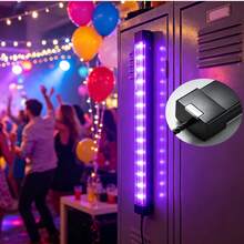 AIICRGB LED UV Black Light With Brilliant Glow Effect, Super Bright Blacklight For Neon Glow Party, UV Reactive Body Paint, Blacklight Posters, And Glow-In-The-Dark Decorations - Purple color light - View 2