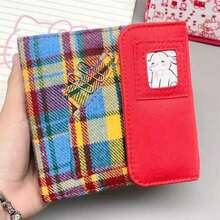 1PC Candy Plaid 3 Inch Photocard Album, Cute Cartoon Portable Collectible Card Holder, School Office Mini Picture Storage Organizer - Multiple Styles - View 13