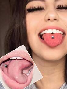 1pc Titanium Tongue Piercing Jewellery 14G Nipple Bars Tongue Barbell Piercing Bar Nipple Piercing Bars Jewellery Tongue Piercing Nipple Piercing - Multicolor - View 2