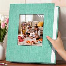 Popotop Photo Album 4x6 100 Pockets, Linen Hardcover Photo Album Suitable For Family, Wedding, Anniversary, Baby, Vacation Pictures - 1PC - View 13