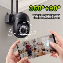 4pcs Indoor Smart Wireless WiFi Security Camera, Home Security WiFi Monitoring, Spherical Monitor, 360°PTZ Home Security Camera, No Wiring USB Powered, With 2-Way Audio, Auto Tracking, Night Vision Multi-Function Monitoring Camera, Great Choice For Home Security - Multicolor - View 5