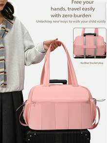 Large Capacity Simple Slanted Mother Bag, Equipped With A Small Handbag, Lightweight Mother Bag Set, Suitable For Outdoor Use - Multicolor - View 5