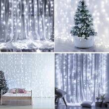 Luces de Cortina LED, 8 Modos de Iluminación, Con Control Remoto (Baterías No Incluidas). Luces de Decoración de Pared para Hogar, Dormitorio, Sala de Estar, Escenario - Alimentadas por USB, Decoración de Fondo para Fiesta de Cumpleaños, Apertura Escolar, Propuesta, Boda, Celebración, Luces de Hada, Decoración de Iluminación para Día de San Valentín, Halloween, Navidad, Luces de Hada de Cuento de Hadas, Luces de Cortina LED - Luces de cortina alimentadas por USB - Ver 12
