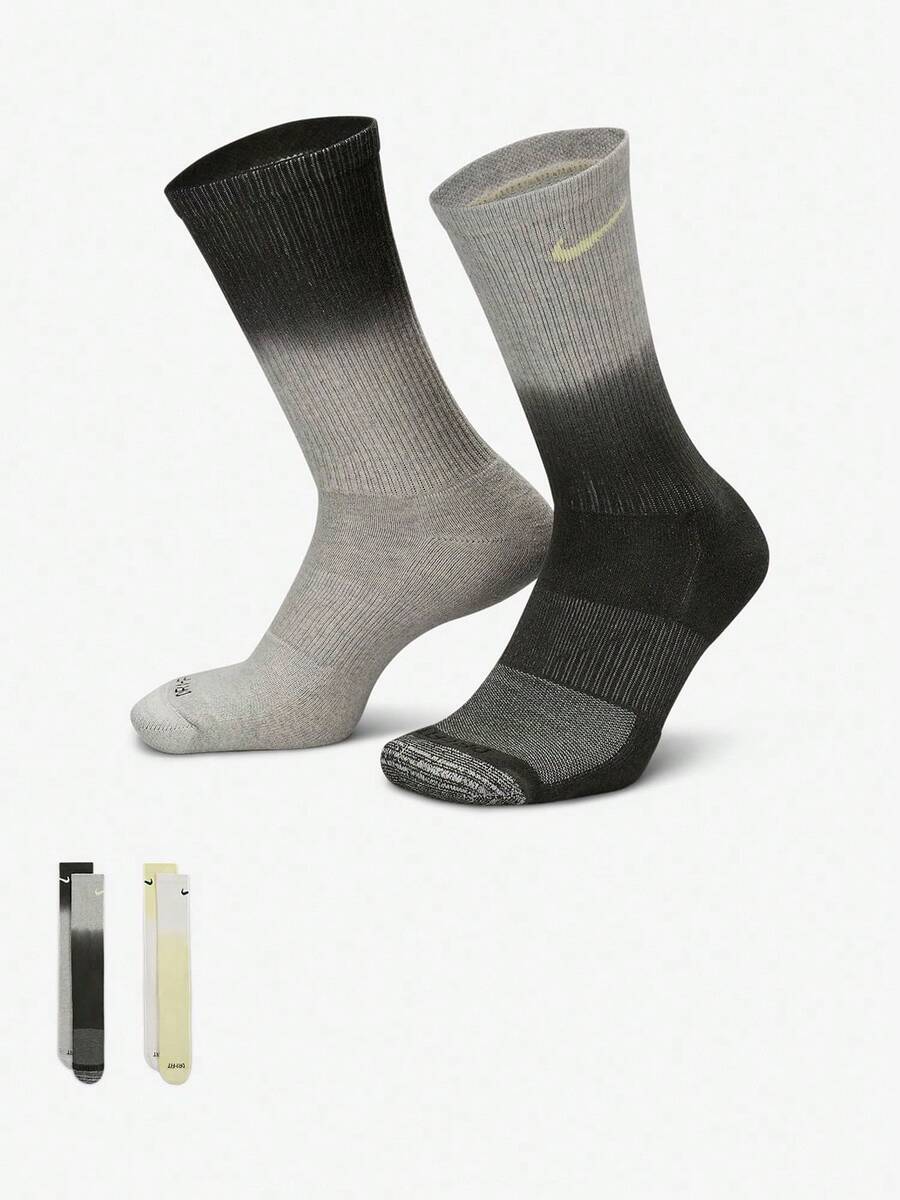Nike/Nike Authentic Winter New Fashion Breathable Sports Mid-Calf Socks 2 Pairs FQ1355-901 - FQ1355-901 - View 1