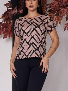 Striped Blouse - Fashion For Every Occasion - Black - View 2