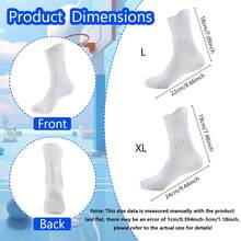 1 Pair New Style Mid-Calf Basketball Sports Socks - Basketball/Running/Soccer/Marathon/Cycling, Anti-Slip & Durable, Unisex - Multicolor - View 3