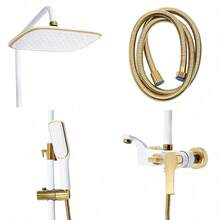 SENDERPICK Sistemi per doccia - Bianco e oro @JZSKDQ-002700 - Visualizzare 6