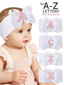 bilicaca 1pc Letter Style Soft Baby Headband, Baby Birthday Hair Accessory, Warm, Sweat-Absorbing, Caring For Baby's Growth - Multicolor - View 2