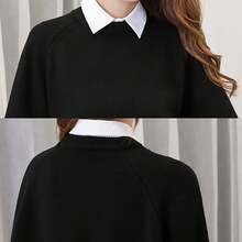 1pc Premium Detachable Fake Collar Inner Lining, Women's Knitted Polyester Layered Half Shirt Collar, Elegant Versatile Neck Accessory, Multiple Colors, Machine Washable, Suitable For Workplace Daily Commute Outfits - Multiple Styles - View 7