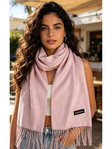 Women's Scarves Casual, Suitable For Winter And Autumn - Baby Pink - View 6