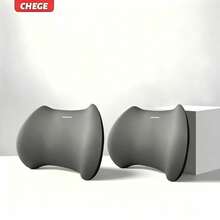 1 Set Oreiller de Cou en Mousse à Mémoire de Forme pour Appuie-tête de Voiture et Coussin de Soutien Lombaire, Soutien Ergonomique du Cou et du Dos, Oreiller de Siège de Voiture Respirant Anti-Fatigue, Accessoire Intérieur de Voiture Universel pour Berlines, SUV, Camions, Cadeau de Voyage Confortable pour la Conduite - Appui-tête et soutien lombaire - Voir 25