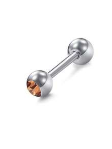 1pc Titanium Tongue Piercing Jewellery 14G Nipple Bars Tongue Barbell Piercing Bar Nipple Piercing Bars Jewellery Tongue Piercing Nipple Piercing - Multicolor - View 24