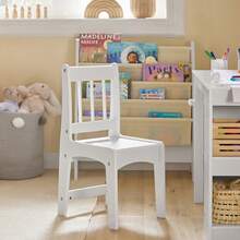 SoBuy KMB60 Children's Table With 1 Chair Children's Seating Group Inside Children's Table Chair Set Painting Table For Children - 白色 - 查看 8