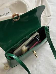 Bolso de hombro minimalista diario para mujer - Verde - Ver 11