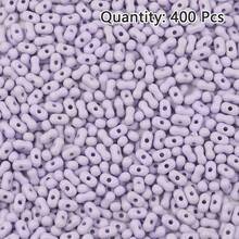 400 pièces de perles acryliques de couleur mélangée en forme de cacahuète avec trou, matériel pour la fabrication de bijoux DIY, collier, bracelet, accessoires perlés faits main - Perles de cacahuètes colorées à faire soi-même - Voir 22