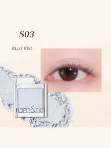 Rom&nd Romand Slide In 純色眼影 S03 BLUE VEIL，絲滑易暈染粉質，透明自然妝感，持久不掉粉，便攜式滑蓋盒適合旅行，適合初學者日常使用，韓系美妝，Olive Young，禮物，1.8g/0.06oz - S03 BLUE VEIL - 查看 6