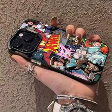 Funda para teléfono con diseño de cómic de , compatible con fundas para teléfonos , Apple, VIVO, OPPO, , ,  y Honor. Fabricada en TPU, ofrece protección contra golpes y caídas. - Negro - Ver 4