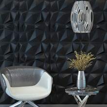 Art3d 3D Wall Panel Texture 3D Wall Design, Black Diamond, 19.7 In X 19.7 In - 1PC - View 8