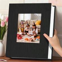 Popotop Photo Album 4x6 100 Pockets, Linen Hardcover Photo Album Suitable For Family, Wedding, Anniversary, Baby, Vacation Pictures - 1PC - View 8